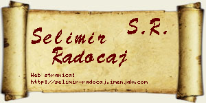 Selimir Radočaj vizit kartica